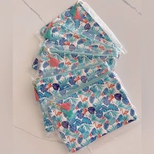 Set of 4 Flamingo Cosmetic Bags.  🦩 NWT